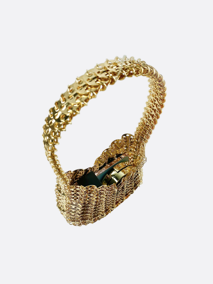 Gold metallic bag